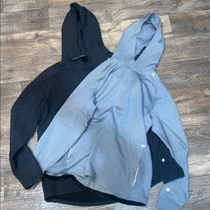 Lululemon Textured Tech Hoodie Pullover Sweatshirt AND Lululemon At Ease Hoodie